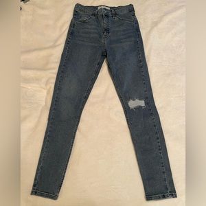 Topshop Moto Jamie gray skinny jeans